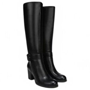 Naturalizer Soul Twinkle Women's Size 9.5 Black Wide Calf Knee High Boots
